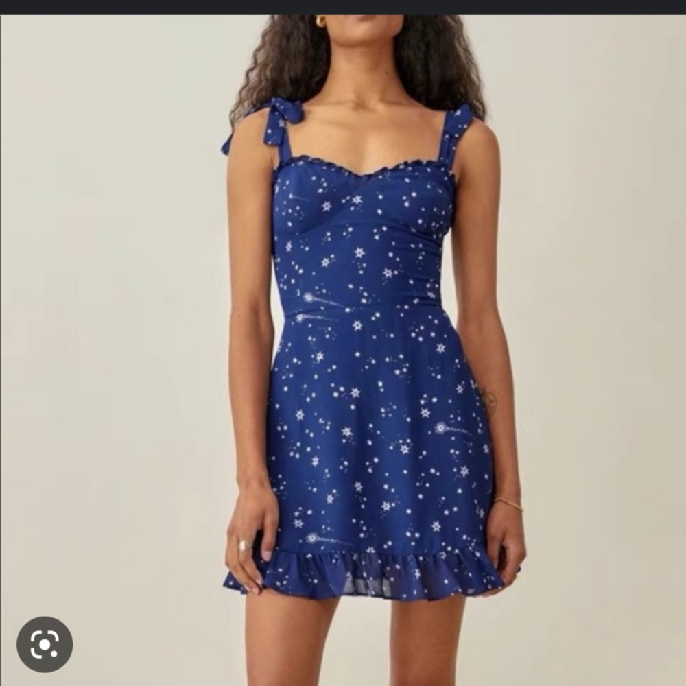 Reformation Christine Dress in Starry Night